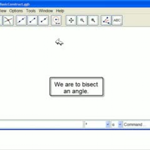 C+S - Bisect Angle - #6 GeoGebra