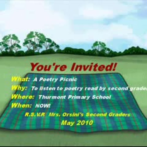 Mrs. Orsini's Poetry Picnic