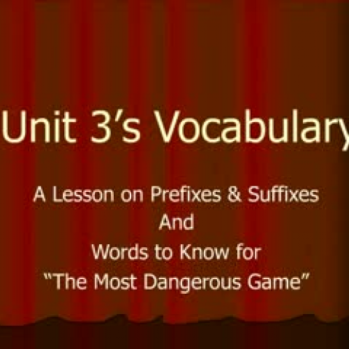 Unit 3 Vocab Part 1