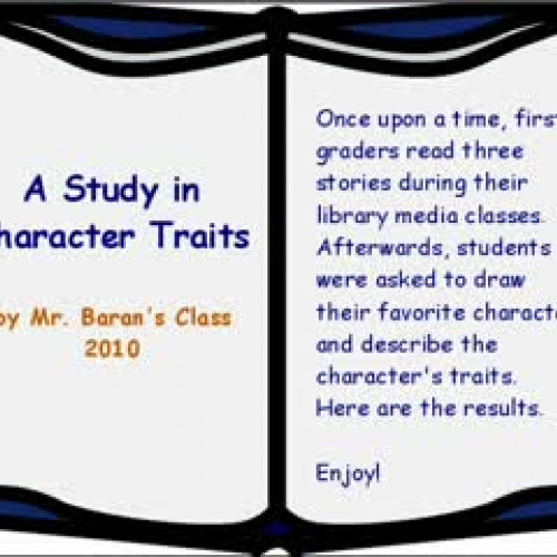 Mr. Baran's Character Trading Cards