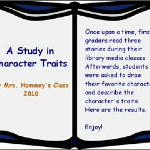 Mrs. Hommey's Character Trading Cards