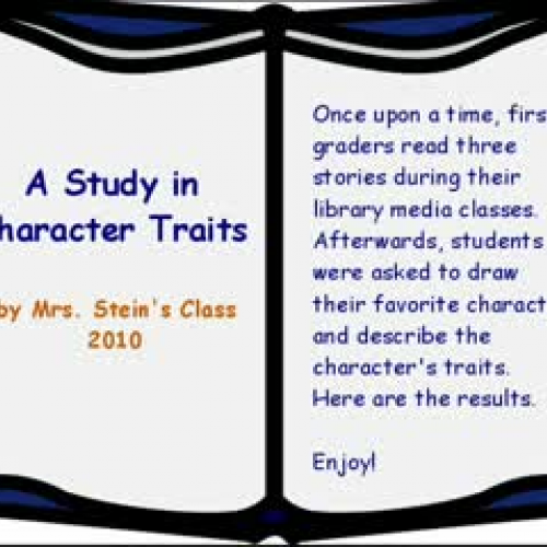 Mrs. Stein's Character Trading Cards