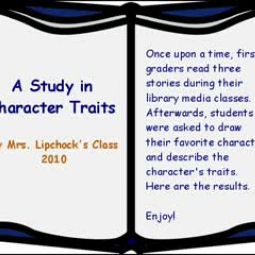 Mrs. Lipchock's Character Trading Cards