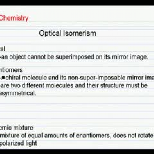 Optical Isomerism