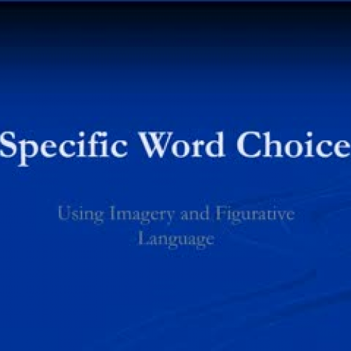 Word Choice Pt 1