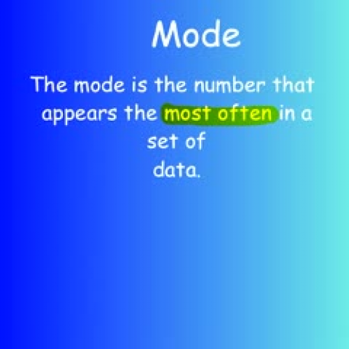 Finding the Mode