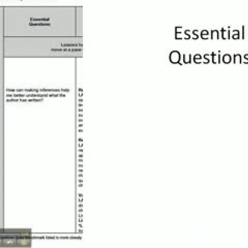 Stage One: Essential Questions