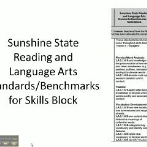 Stage One: Reading/ELA Standards Readers Work