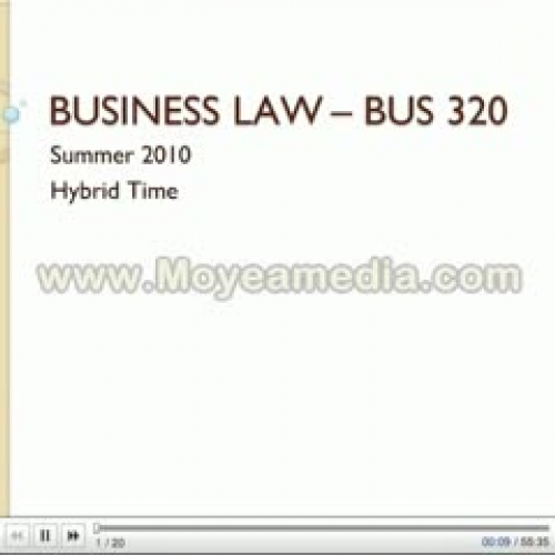 Business Law Lecture 1