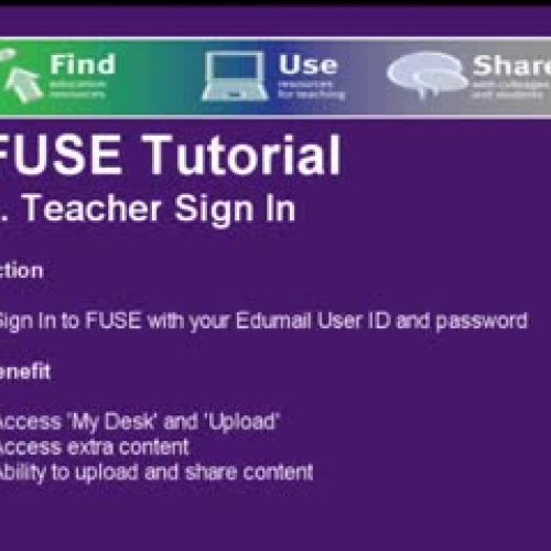 1 FUSE - Teacher Sign In