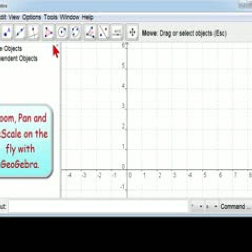 GeoGebra Tip - Zoom Pan Rescale