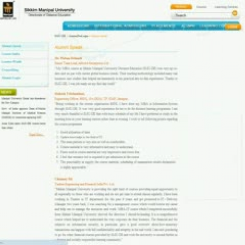 Success Stories by Alumni of S M U D E