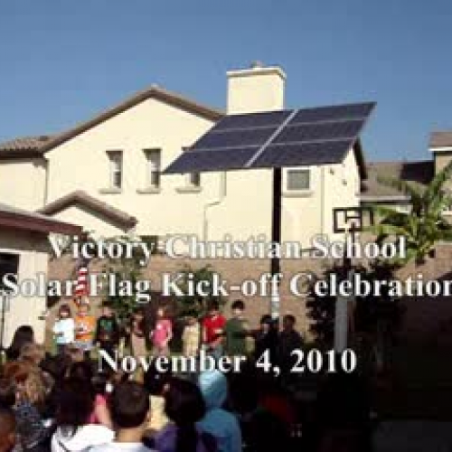 Victory Christian School Solar Flag Kick-off