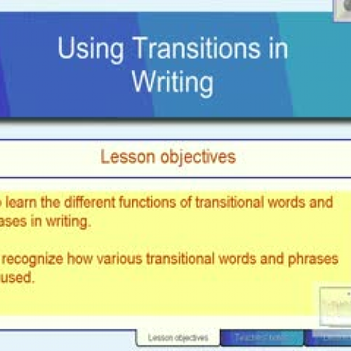 Jacki - Transitions in Writing