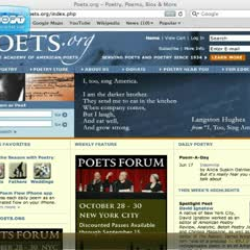 Poets.org Video Tour