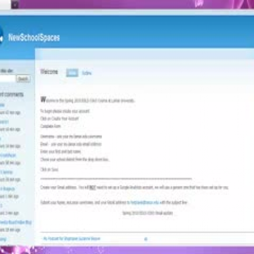 NewSchoolSpaces.net Image Tutorial