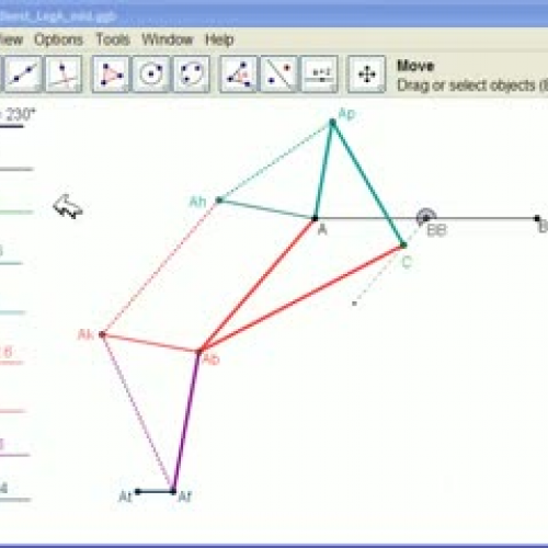 Strandbeest LegA - A: GeoGebra Construction