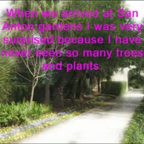 San Anton Garden using photostory