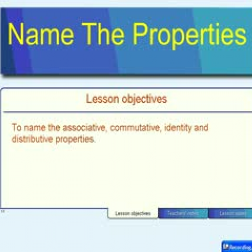 Name the Properties by Earl Shockley