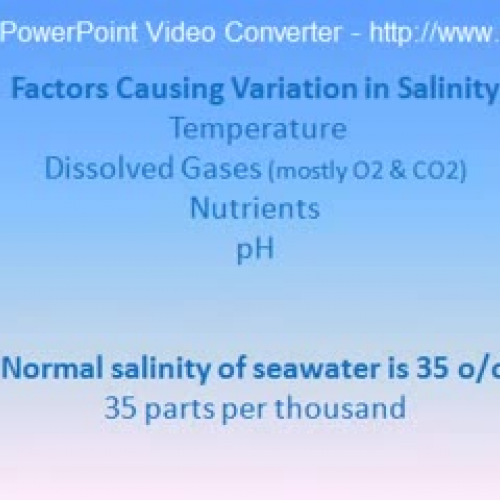 Seawater Composition