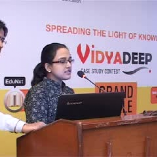 SMU-DE Vidyadeep Case-Study Winner K.Balaji a