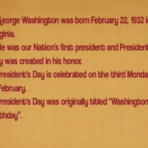 George Washington's Day