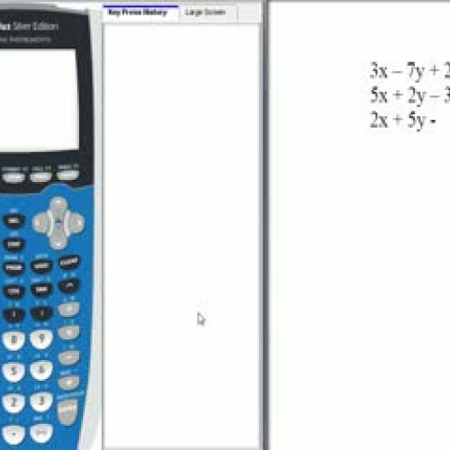 How to Solve a System of Equations Using TI-8
