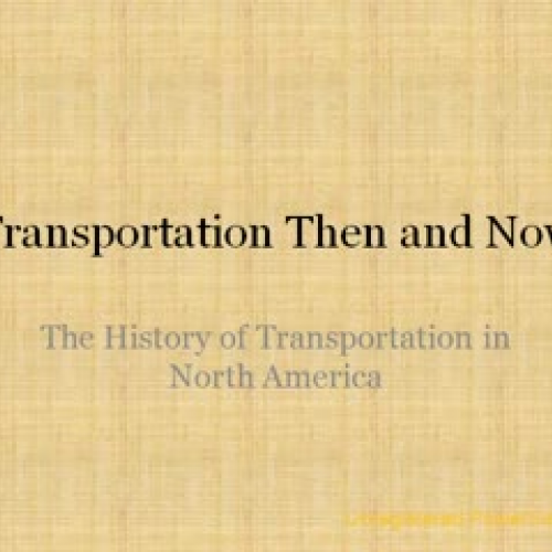 History of Transportation