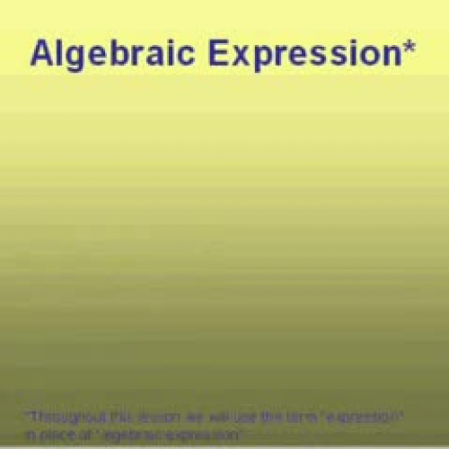 Equations &amp; Expressions
