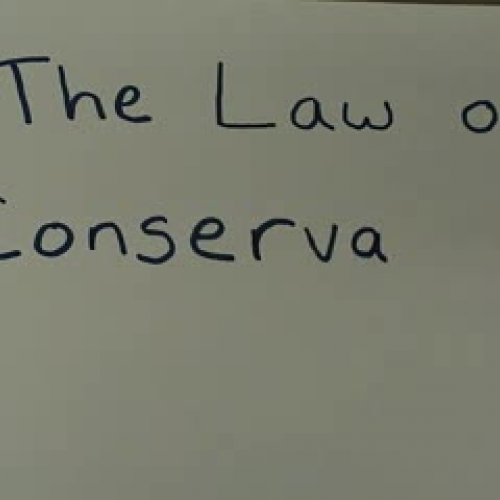 Law of Conservation of Momentum