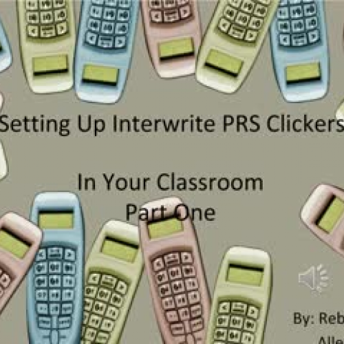 Settping up Interwrite PRS Clickers