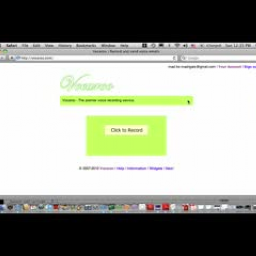 Vocaroo Instructional Video