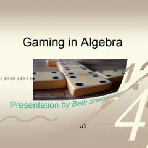 Gaming in Algebra