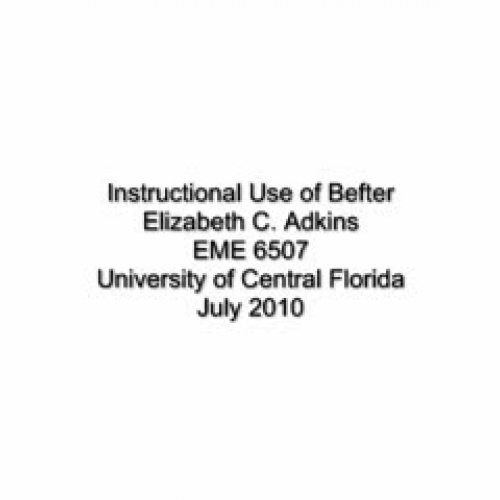 Instructional Use of Befter