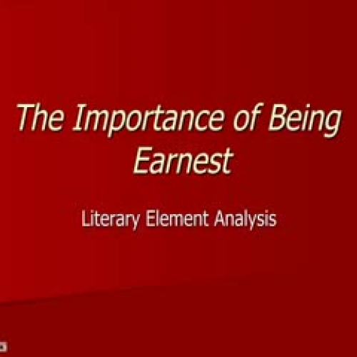 Importance of Being Earnest Analysis