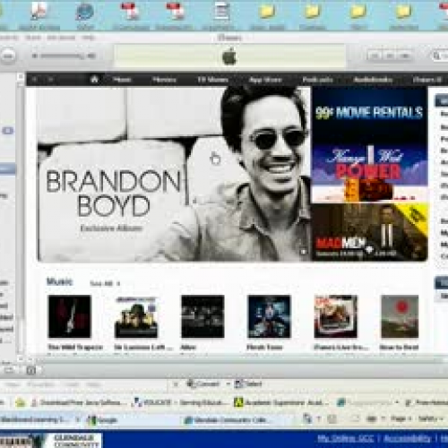 iTunes U linked to Blackboard