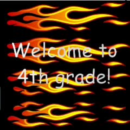 WElcome to 4th grade