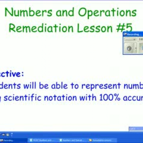 Numbers and Operations Remediation Lesson #5