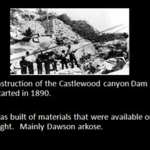 1933 Castlewood Canyon Flood.