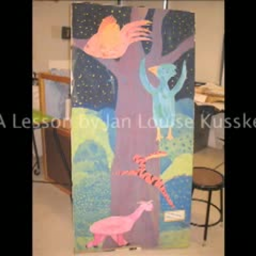 Story Murals lesson by, Jan Louise Kusske