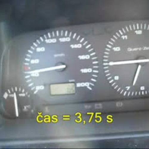 Pojemanje avtomobila od 80 km/h do 40 km/h