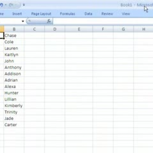 Excel 2007, part 8
