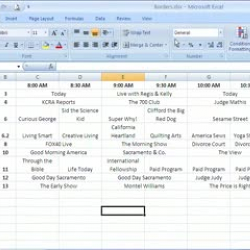 Excel 2007, part 14