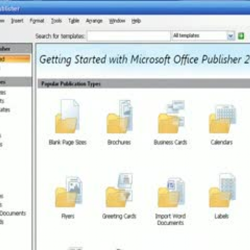 Publisher 2007, part 1