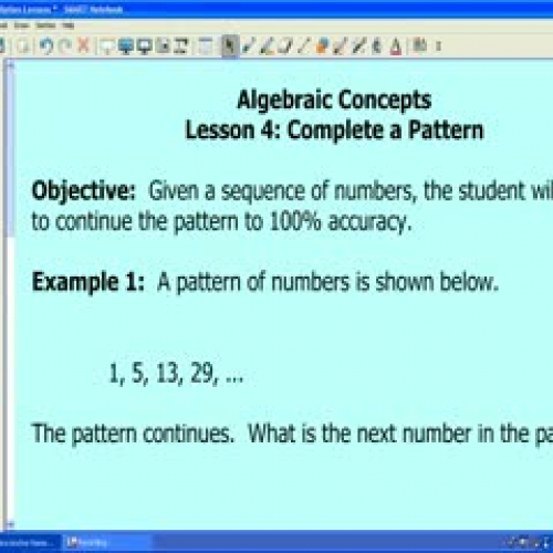 Algebra Remediation Lesson #4