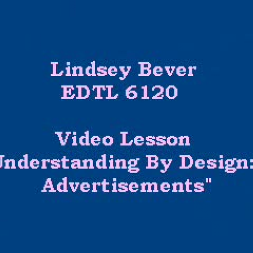 Understanding By Design Lesson