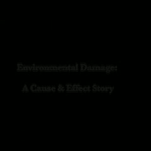 Environmental Damage: A Cause and Effect Stor