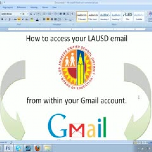 Using Gmail to access LAUSD email