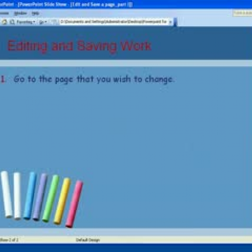 save and edit a file