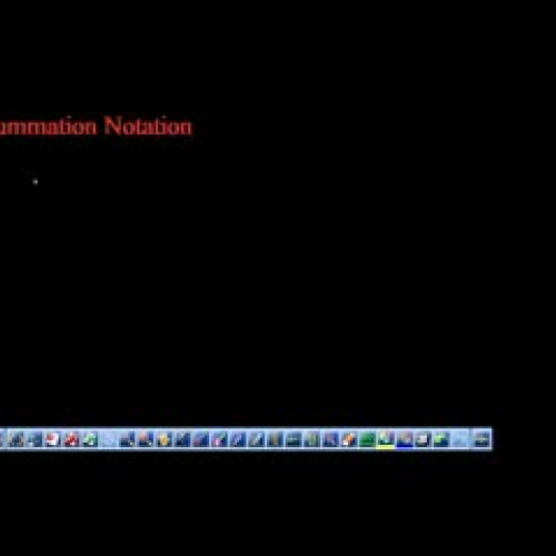 Summation Notation